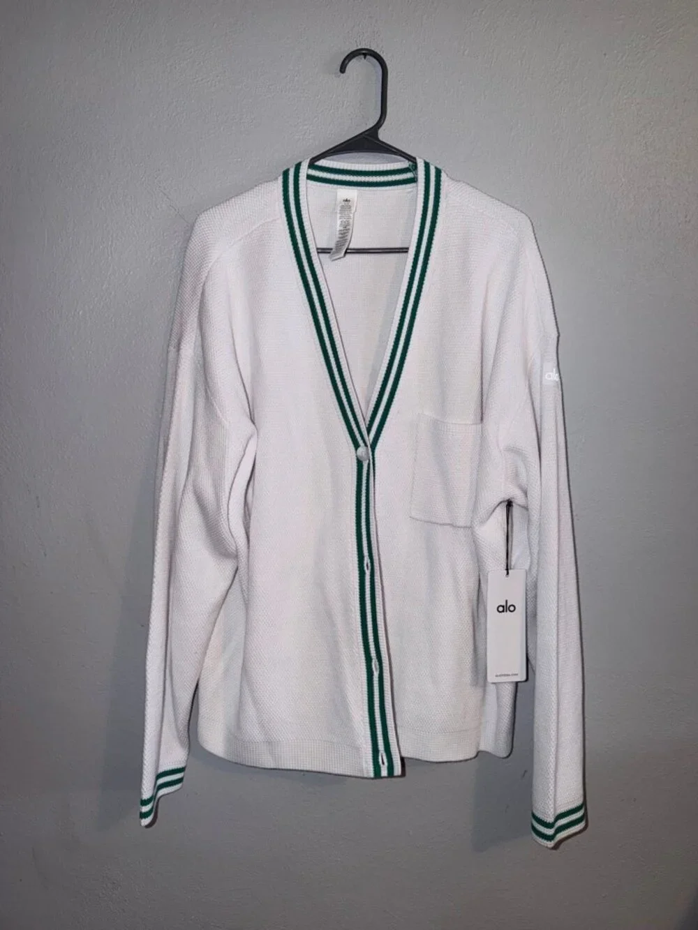 NWT Alo Yoga Tennis Club cardigan